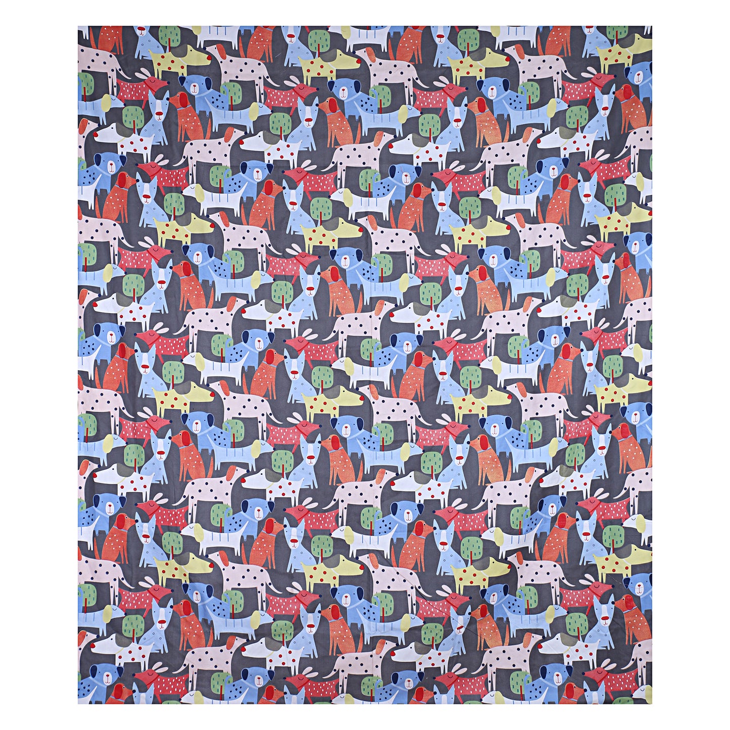 Siroki Bond Red Printed Premium Single Bed Sheet