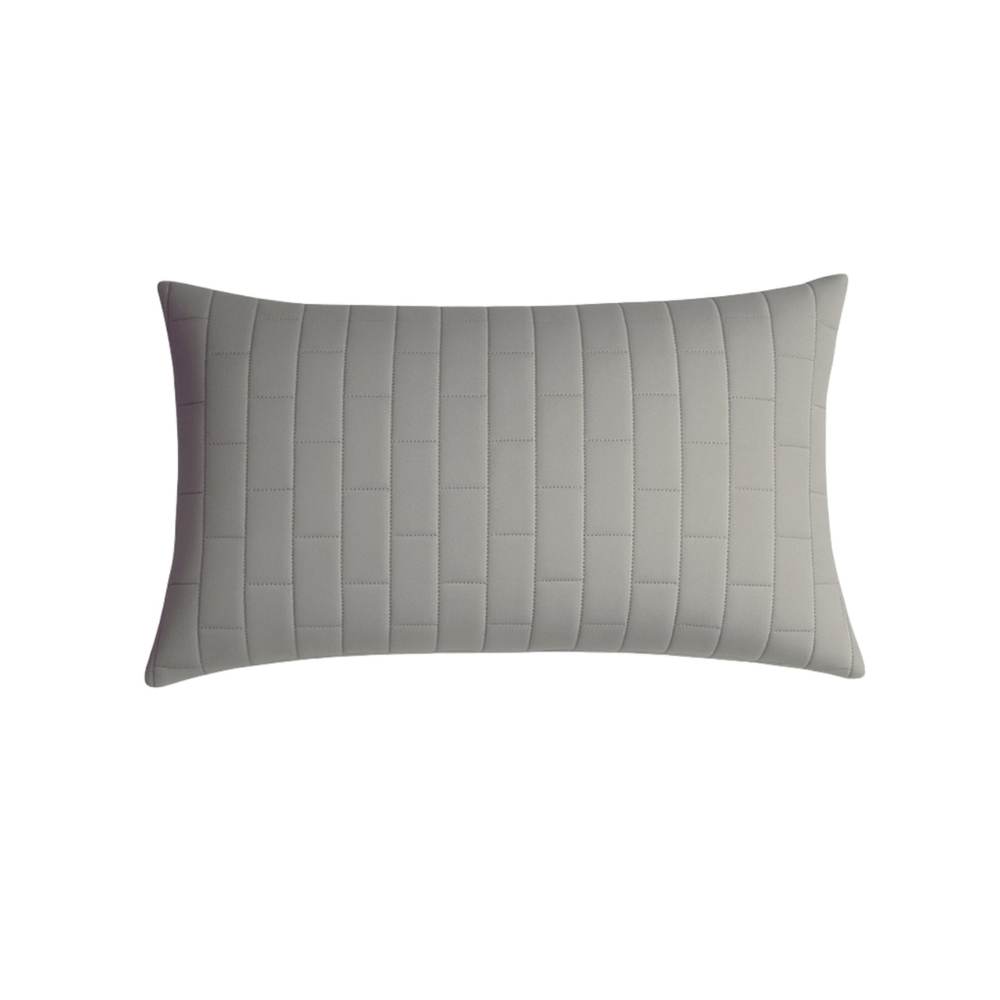 Siroki bond Quilted Pillow Cover For Home Decor Bedroom Soft Fluffy 17*27 Inch Pillow Case (Grey)