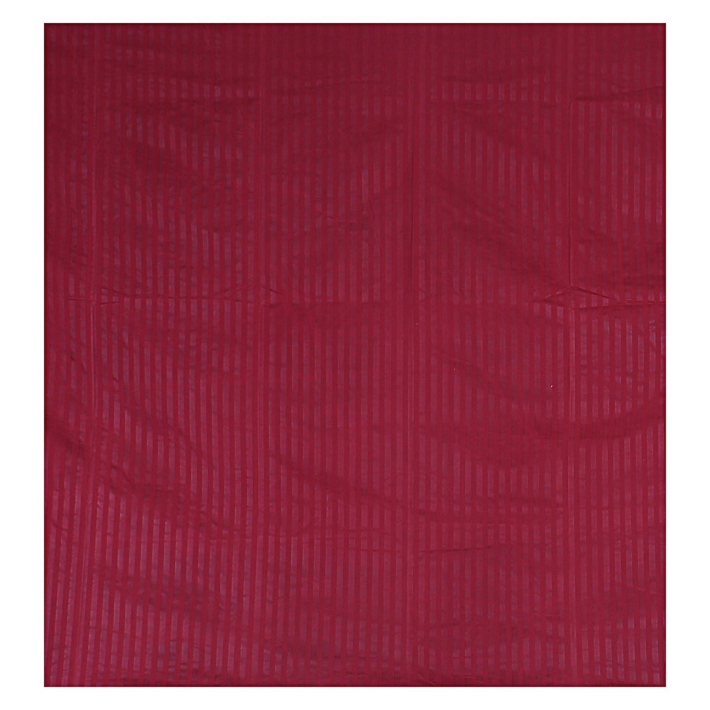 Siroki Bond Red Solid Cotton Double Bedsheet