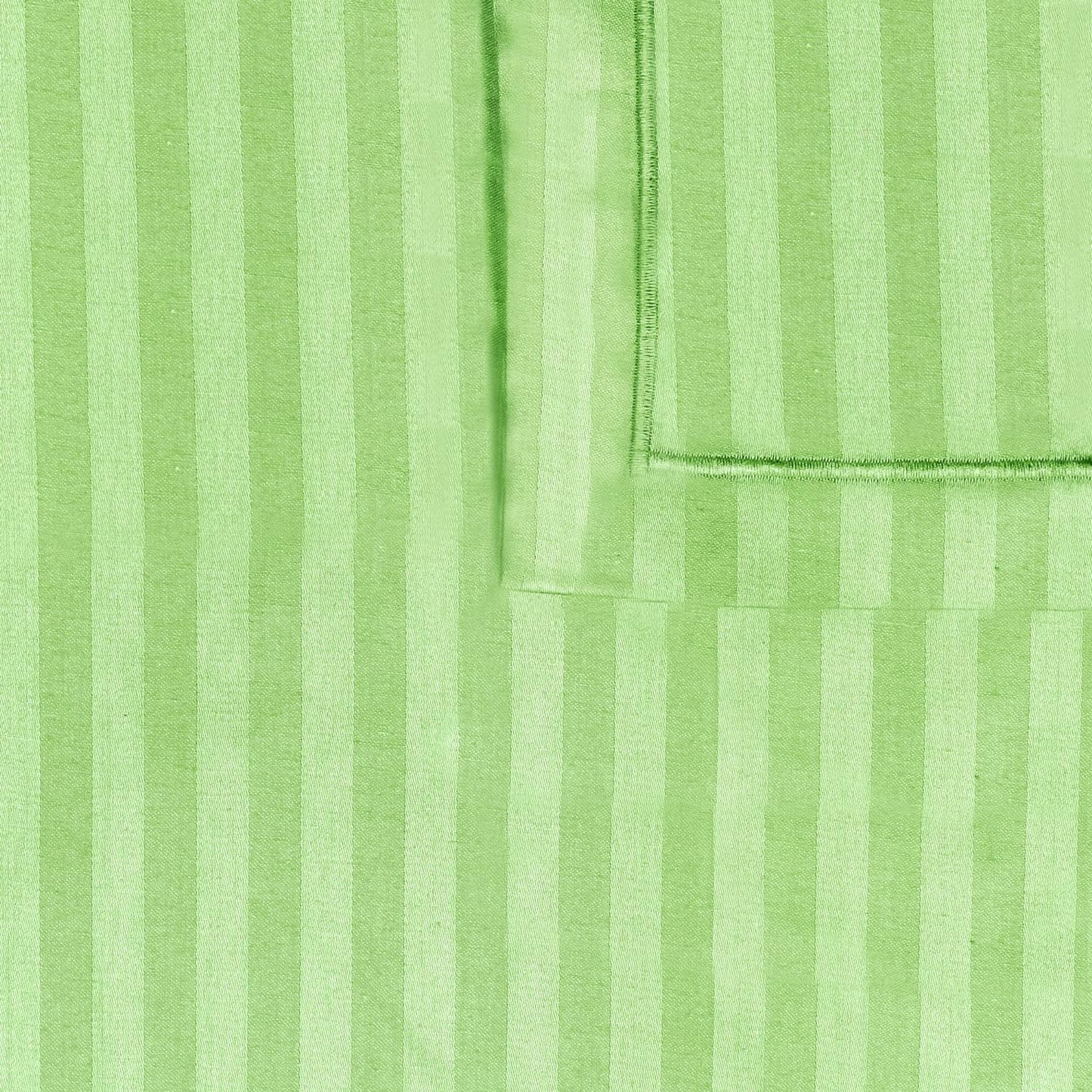 Siroki Bond Olive Green Solid Cotton Double Bedsheet