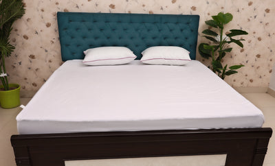 Siroki Bond Terry Cotton Waterproof Mattress Protector for Living Room, Bedroom & Home Mattress Protector ( White)