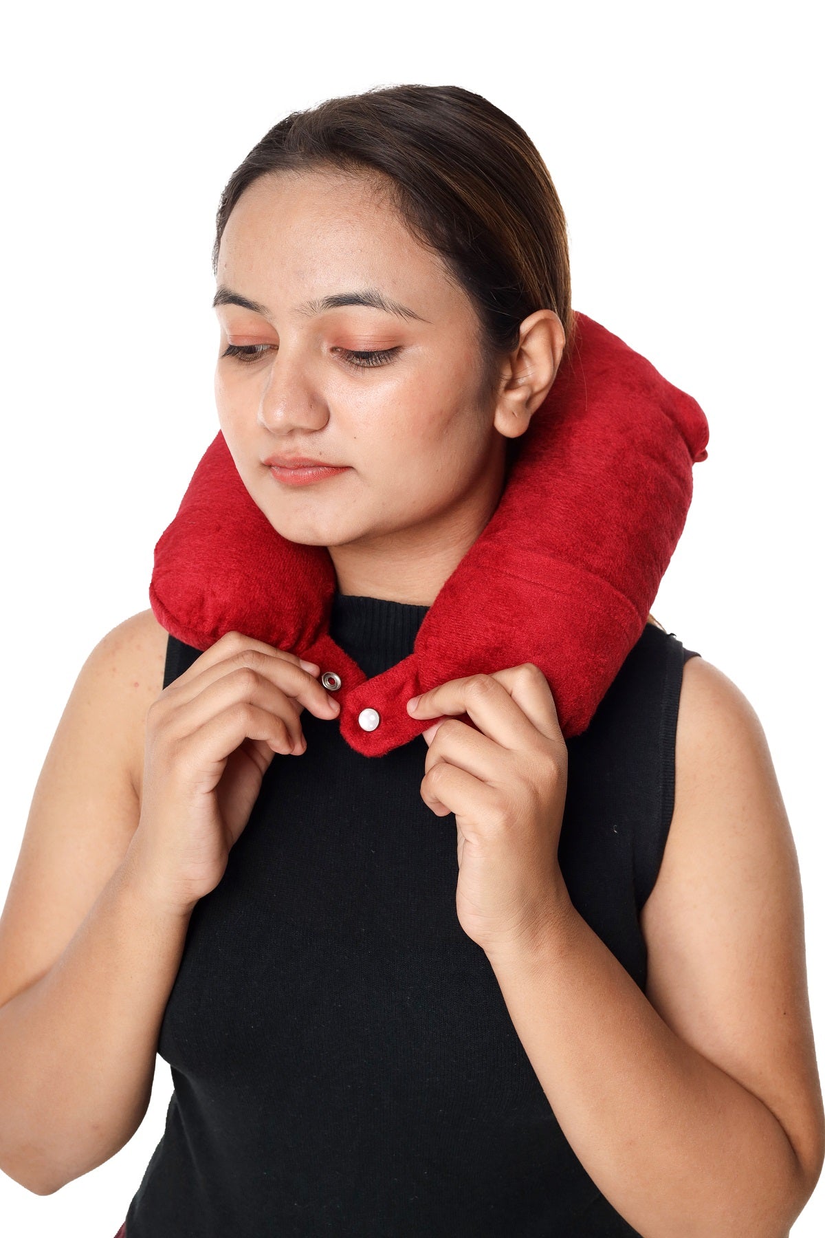 Siroki Bond Velvet Red Neck/Travel Pillow