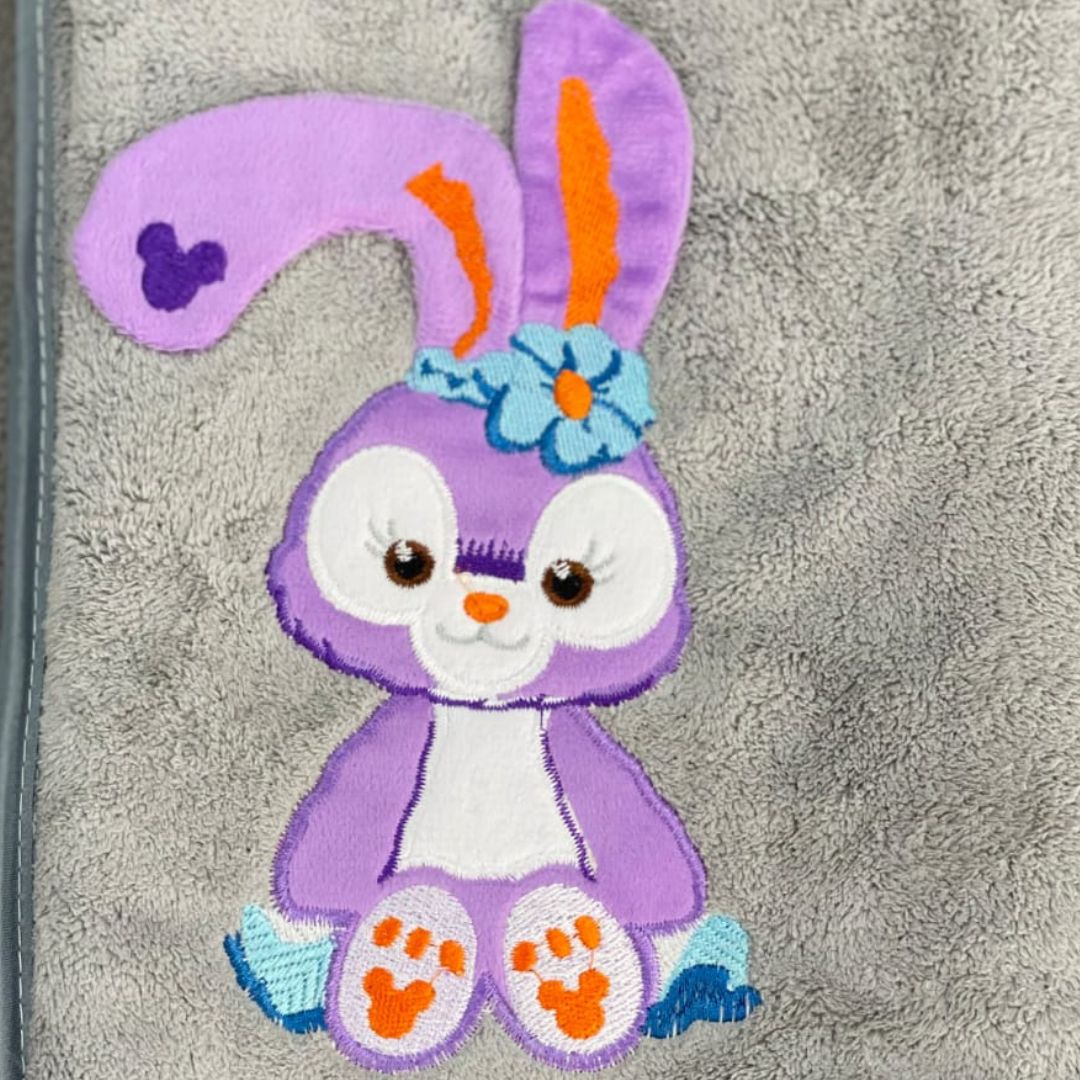 Siroki Bond Premium Pure Microfiber Bunny Design Bath Towels