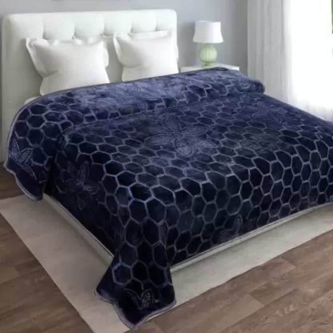 Siroki Bond Printed Double Bed Heavy winter Mink Blanket