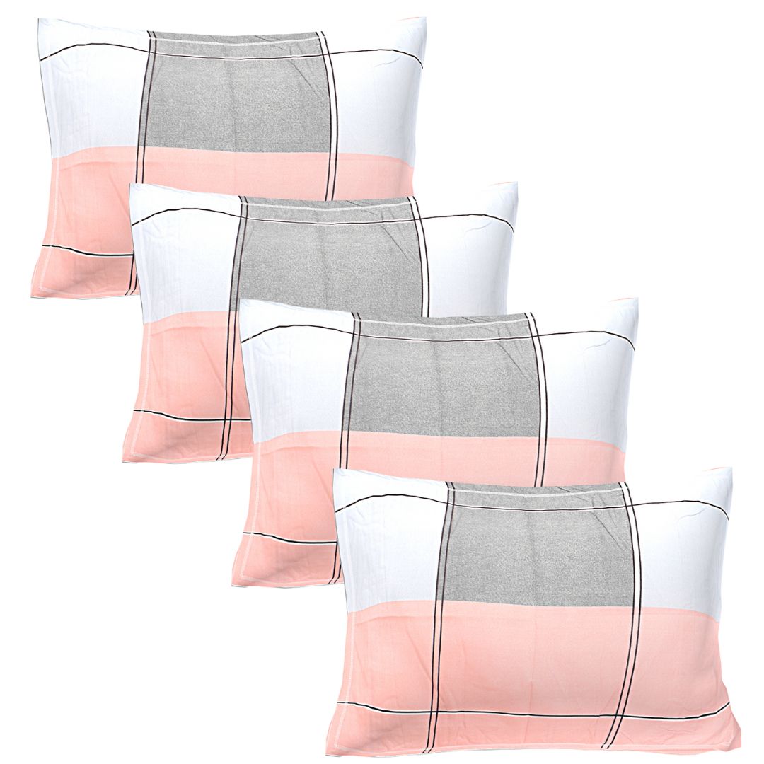 Siroki Bond Checked Premium Printed Pillow Cover (17*27)