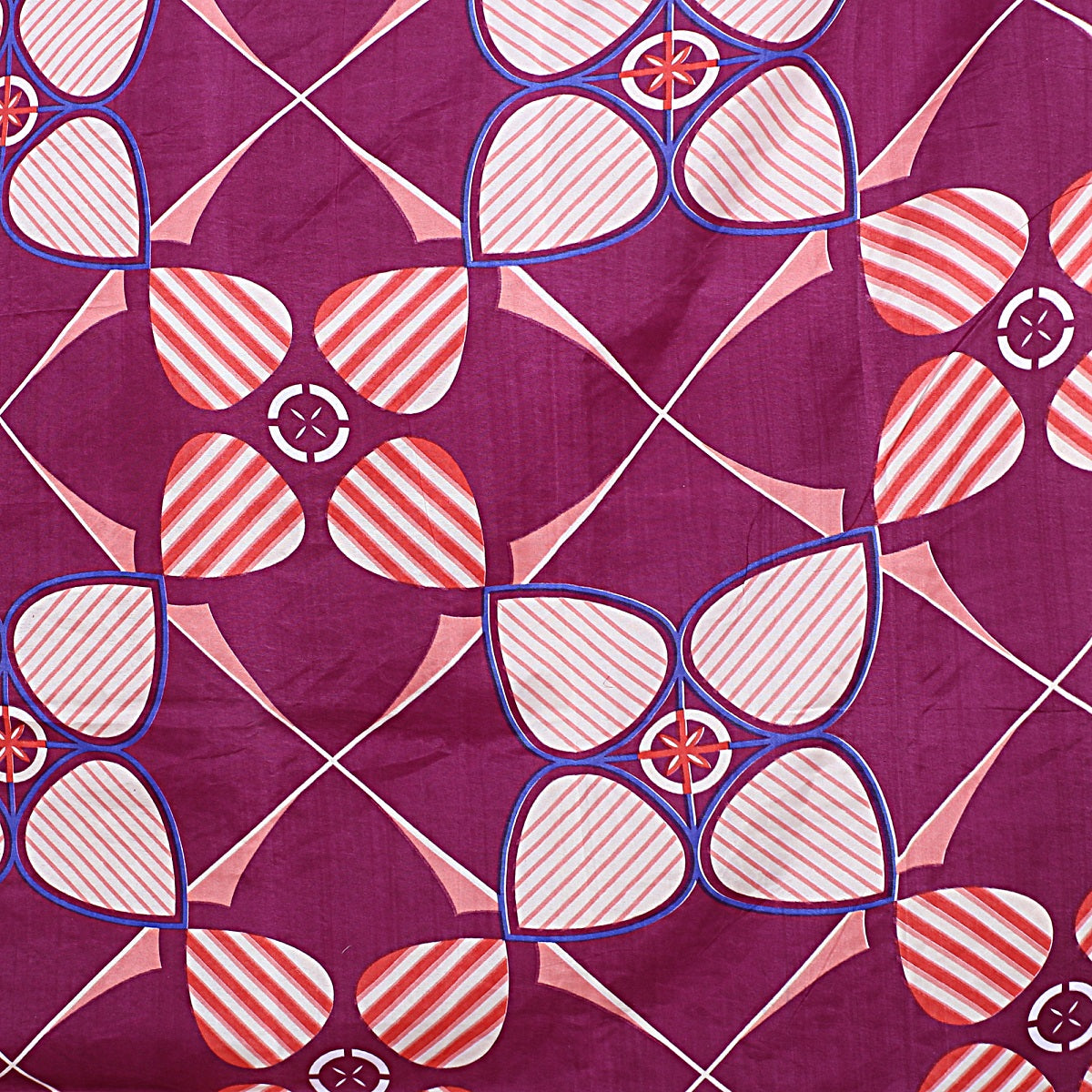 Siroki Bond Maroon Printed Pillow Cover (17*27)