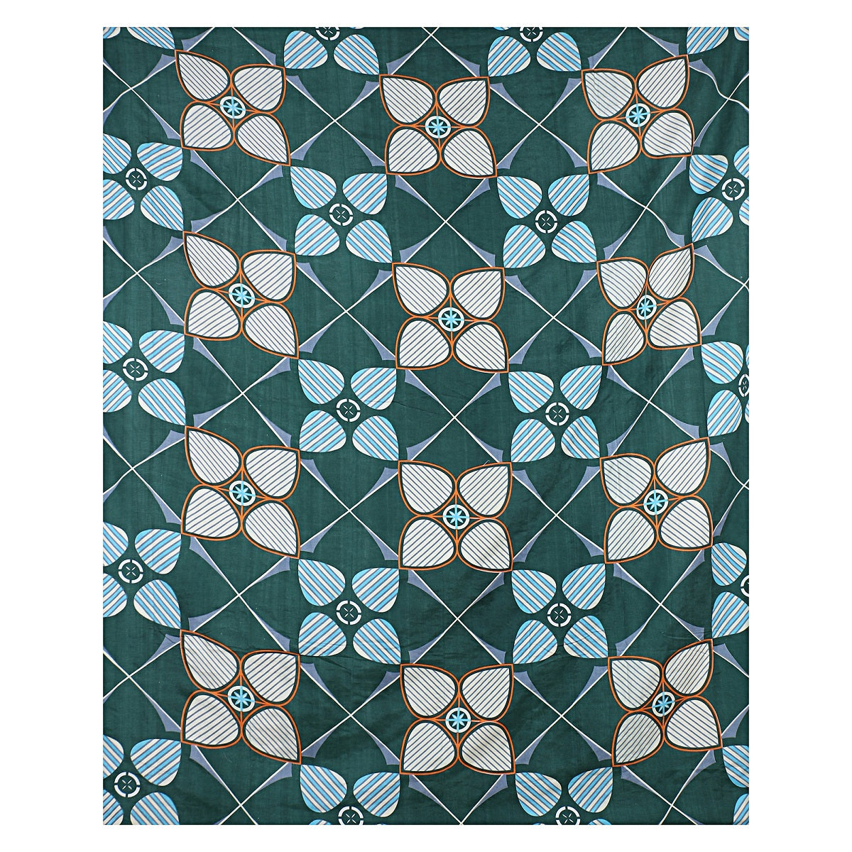 Siroki Bond Green Printed Pillow Cover (17*27)