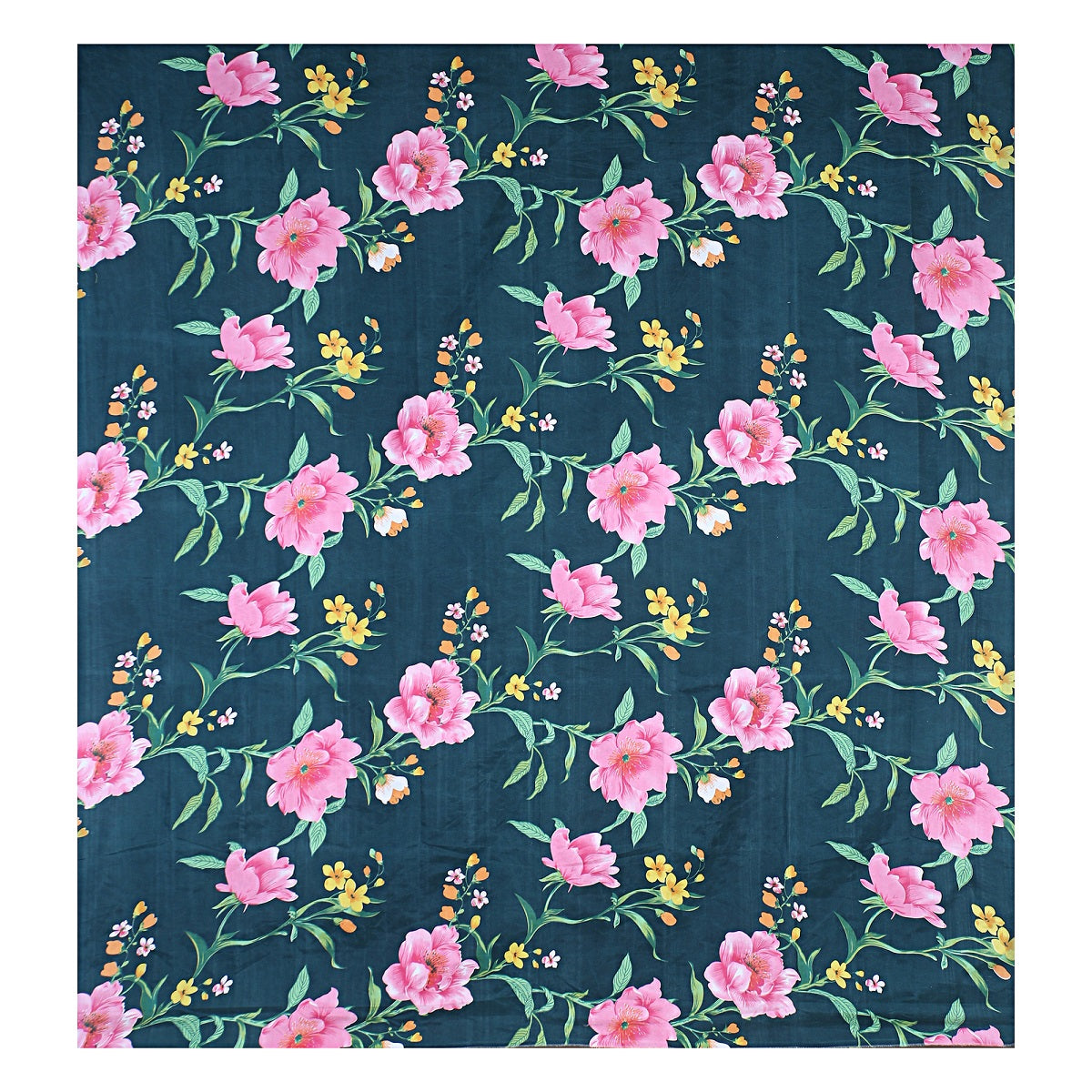 Siroki Bond Dark Green Printed Pillow Cover (17*27)