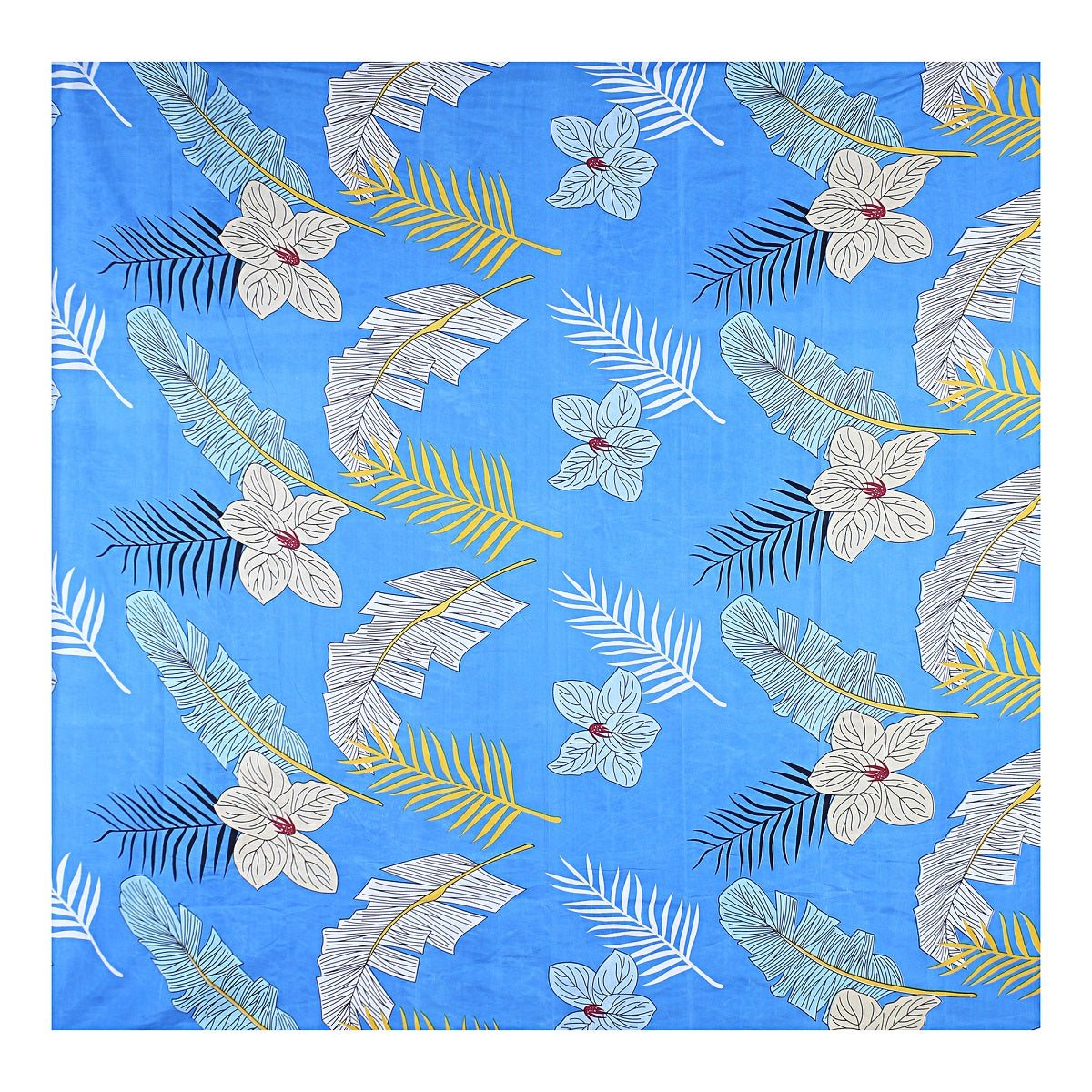 Siroki Bond Light Blue Printed Pillow Cover (17*27)