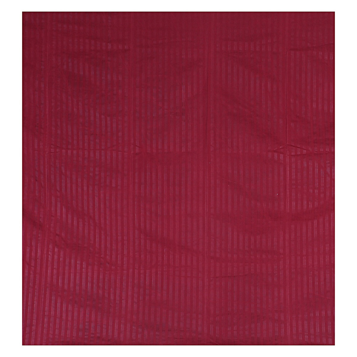 Siroki Bond Fitted Maroon Solid Double Bed Cotton Bedsheet