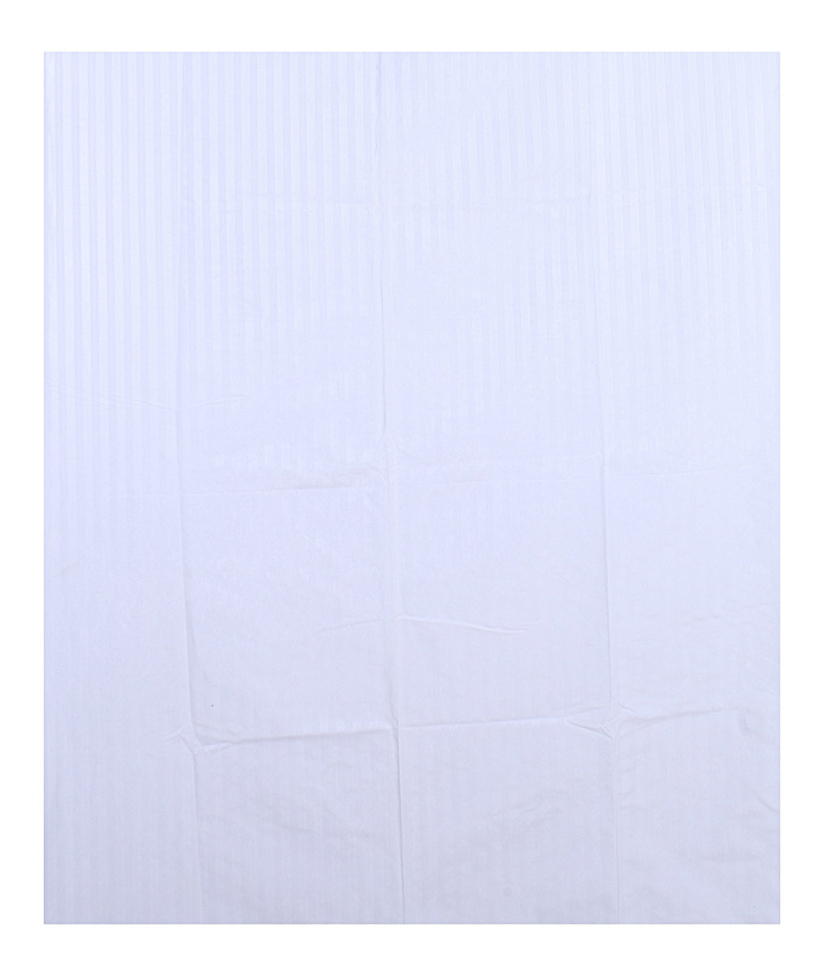 Siroki Bond Fitted White Solid Double Bed Cotton Bedsheet