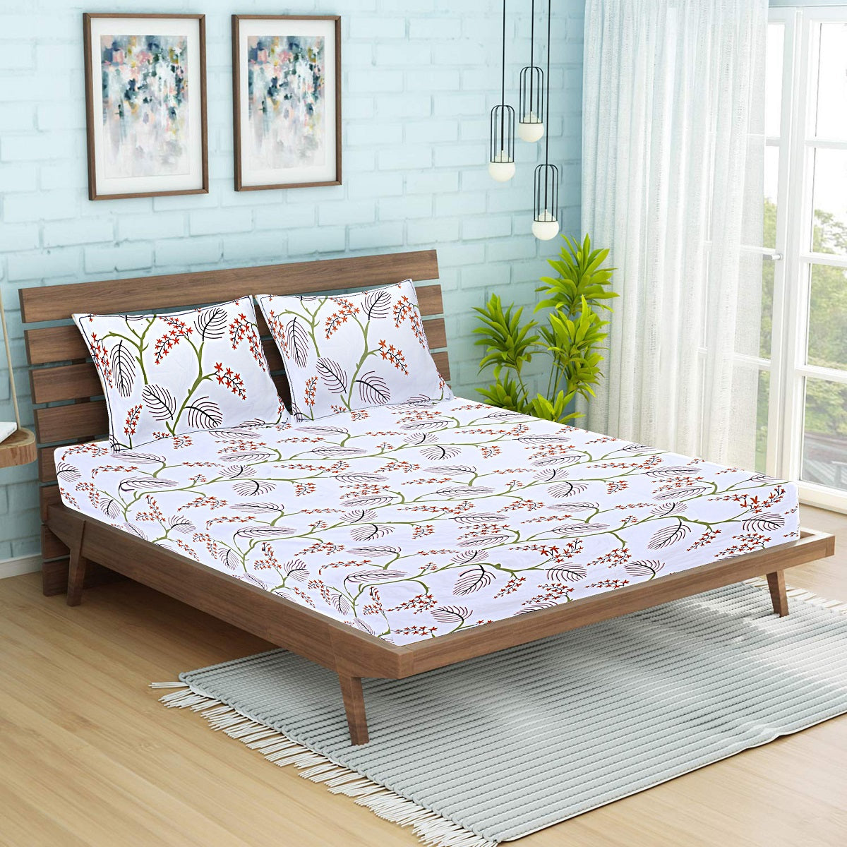 Siroki Bond Premium Gold Printed Pillow Cover (17*27)