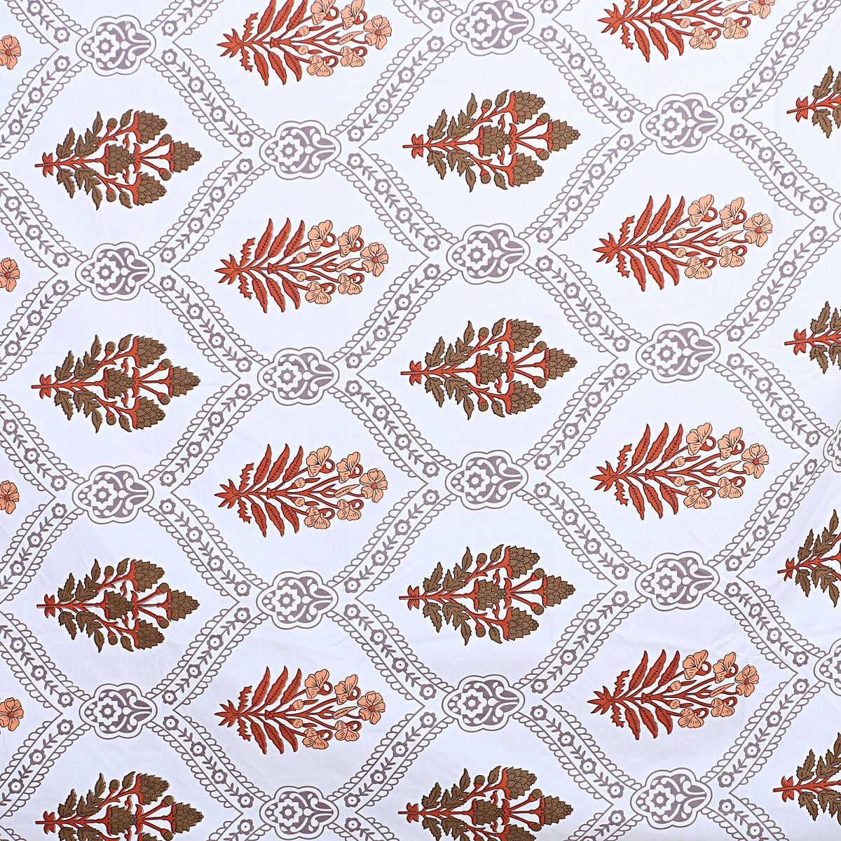 Siroki Bond Premium Brown Printed Pillow Cover (17*27)