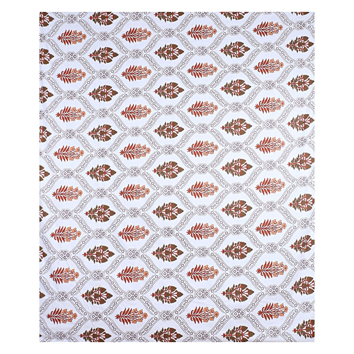 Siroki Bond Premium Brown Printed Pillow Cover (17*27)