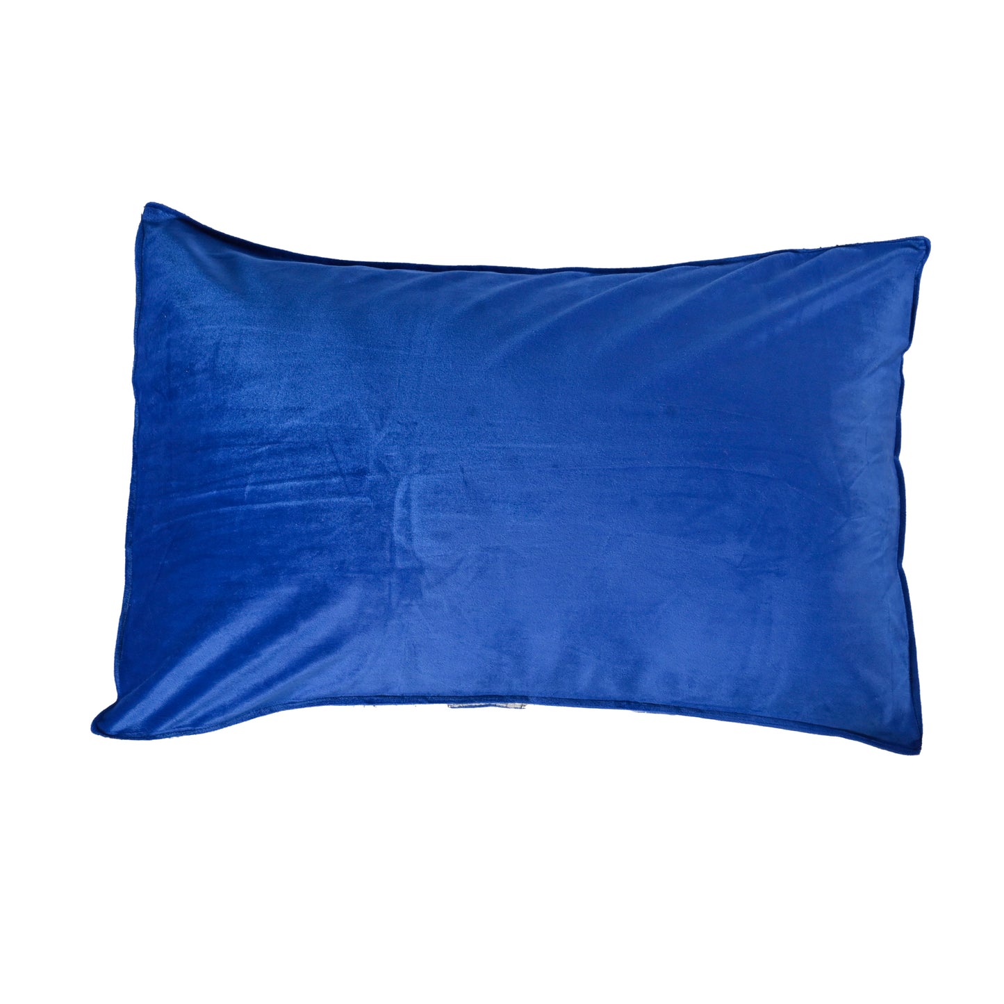 Siroki bond Soft Blue Sleeping Velvet Pillow with Cover
