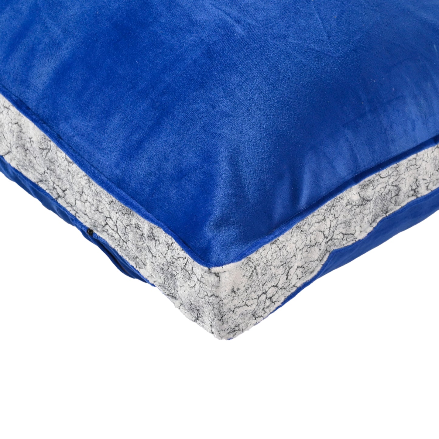 Siroki bond Soft Blue Sleeping Velvet Pillow with Cover