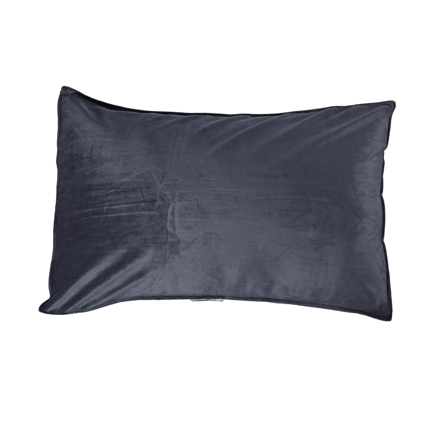 Siroki bond Soft Grey Sleeping Velvet Pillow with Cover