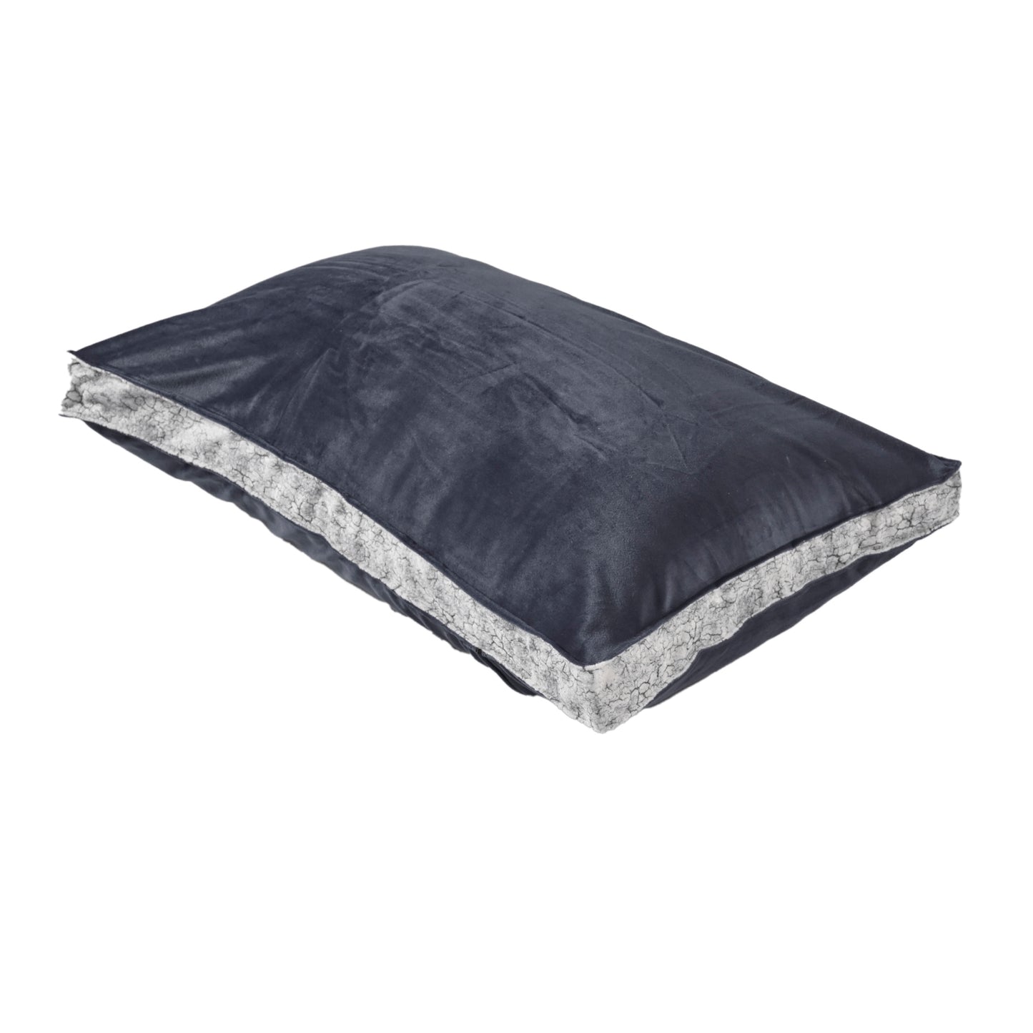 Siroki bond Soft Grey Sleeping Velvet Pillow with Cover