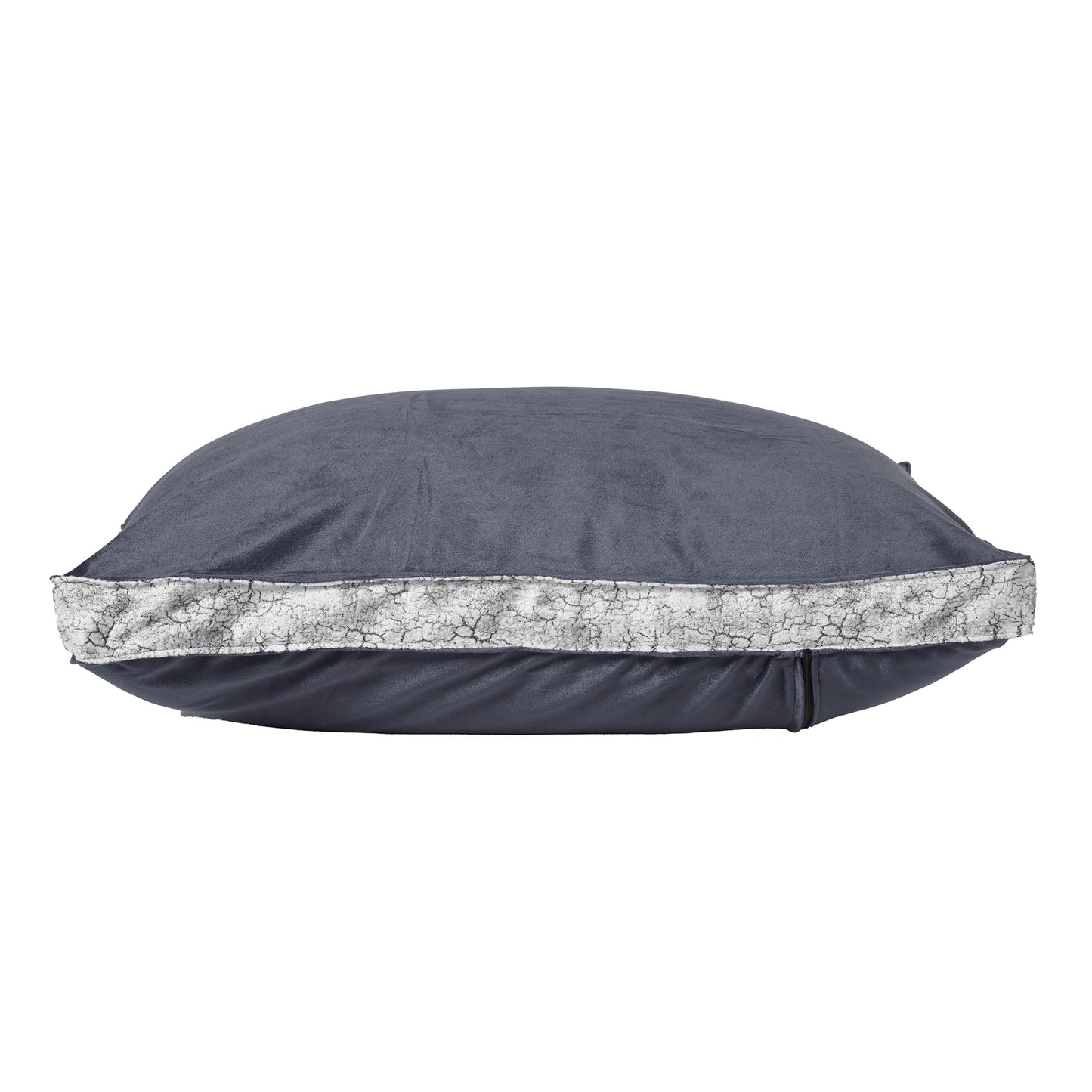 Siroki bond Soft Grey Sleeping Velvet Pillow with Cover