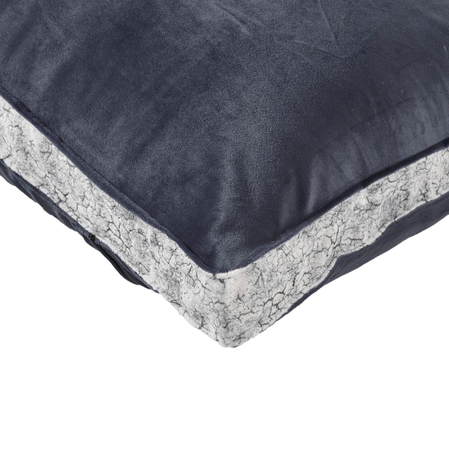 Siroki bond Soft Grey Sleeping Velvet Pillow with Cover