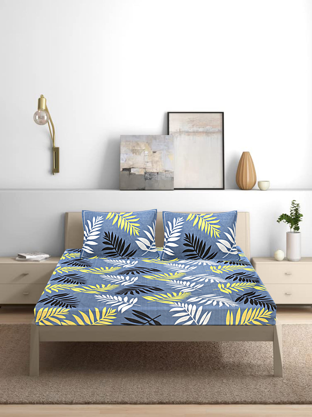 Siroki Bond Floral  Printed Premium Single Bedsheet