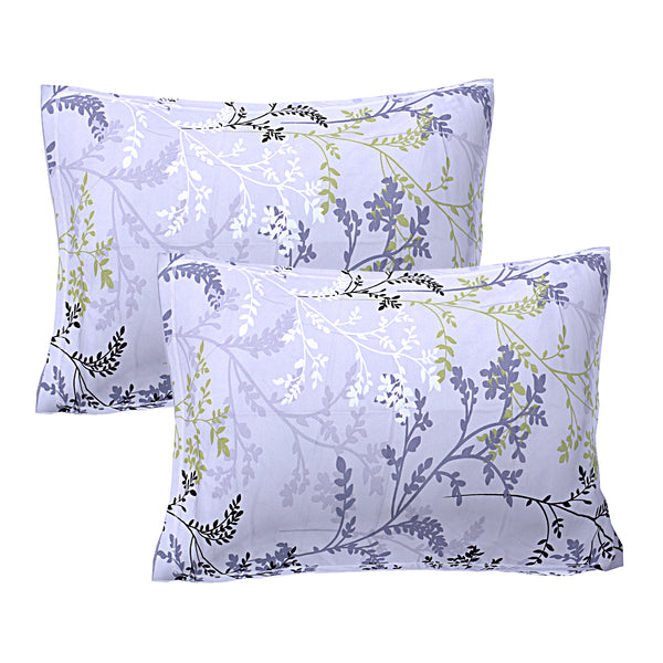 Siroki Bond Grey Printed Pillow Cover (17*27)