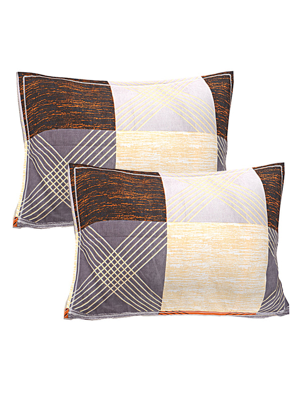 Siroki Bond Checked Premium Printed Pillow Cover (17*27)