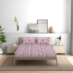 Siroki Bond Multicolor Printed Premium King Bedsheet