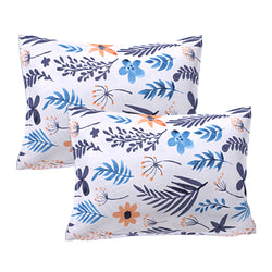 Siroki Bond White Printed Pillow Cover (17*27)