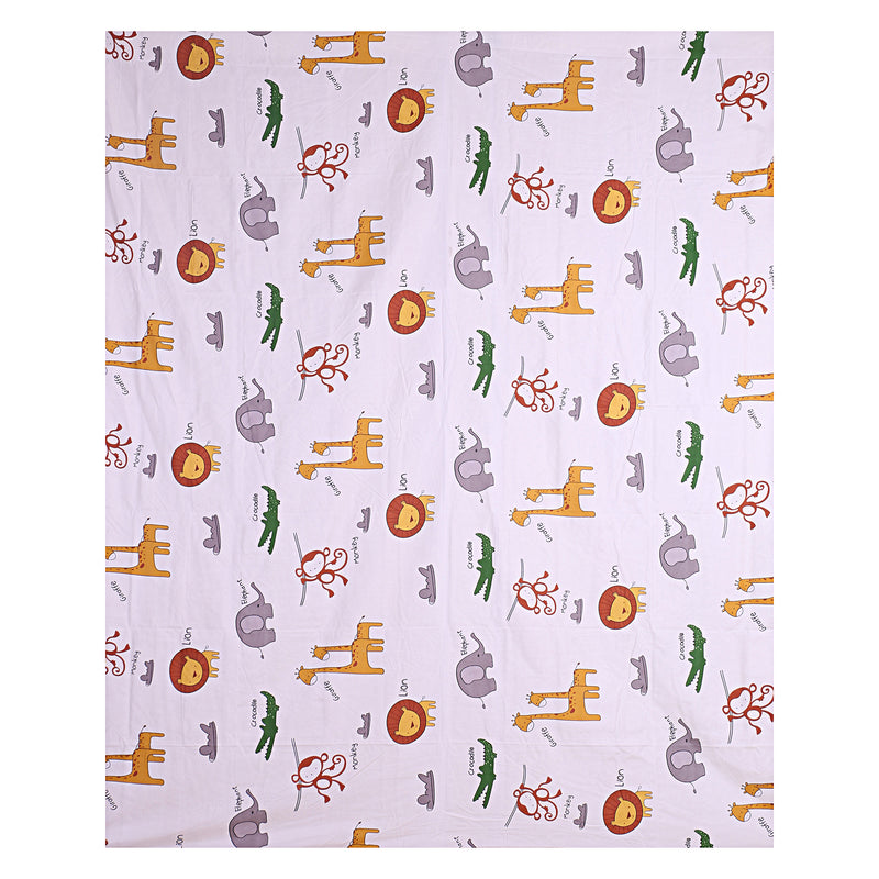 Siroki Bond Cartoon Printed Flat Cotton Single Bedsheet