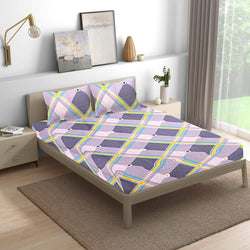 Siroki Bond Multicolor Premium Design Fitted Bedsheet