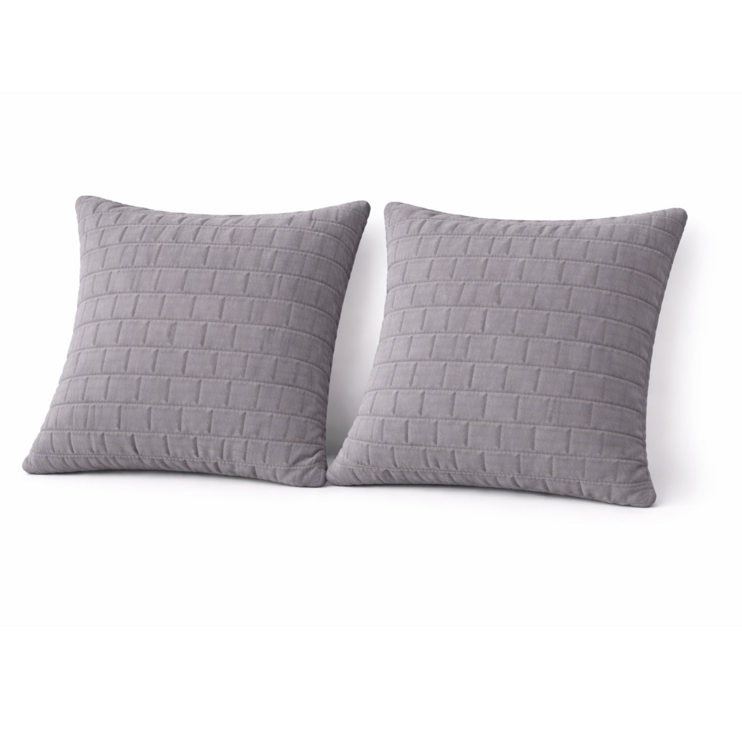 Siroki Bond Microfiber Cushion with Quilted Cover (16x16) – Grey