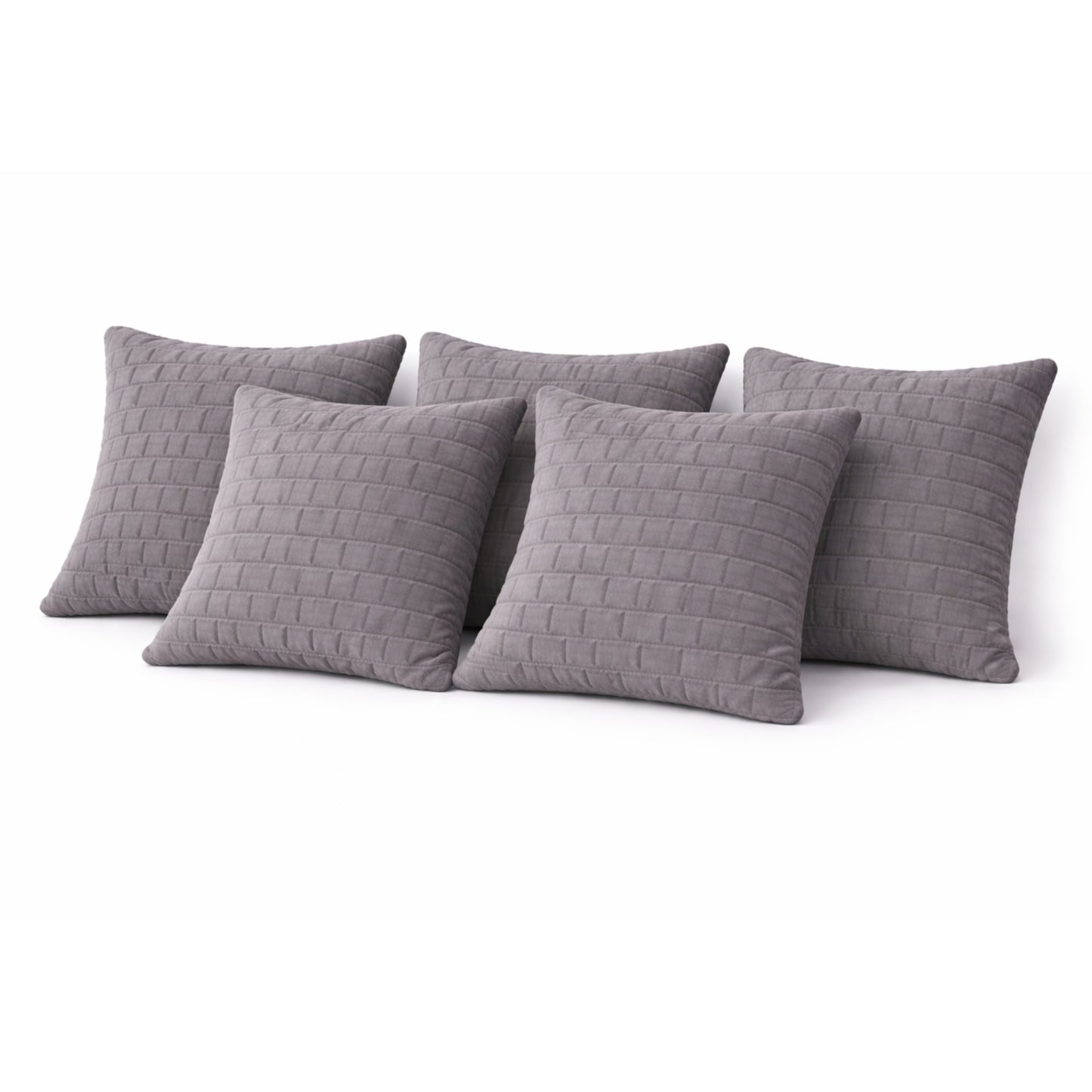 Siroki Bond Microfiber Cushion with Quilted Cover (16x16) – Grey