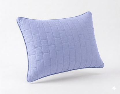 Siroki Bond Solid Single Pipin Quilted Sleeping Pillow (Lavendar) (16x24)