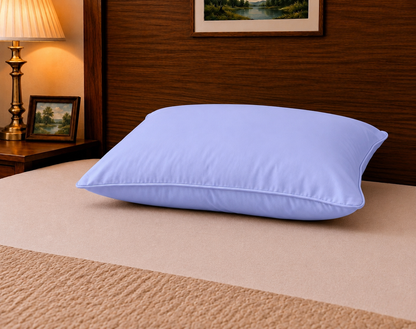 Siroki Bond Microfiber Filling Plain Sleeping Pillow (Lavendar) (17x27)