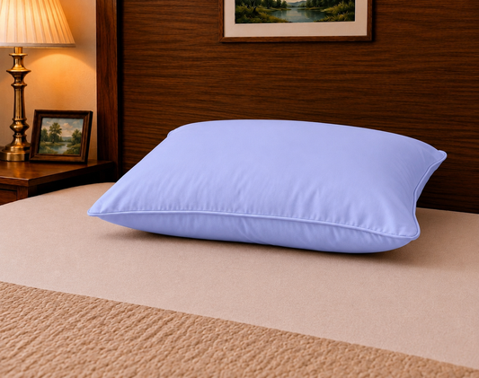Siroki Bond Microfiber Filling Plain Sleeping Pillow (Lavendar) (17x27)