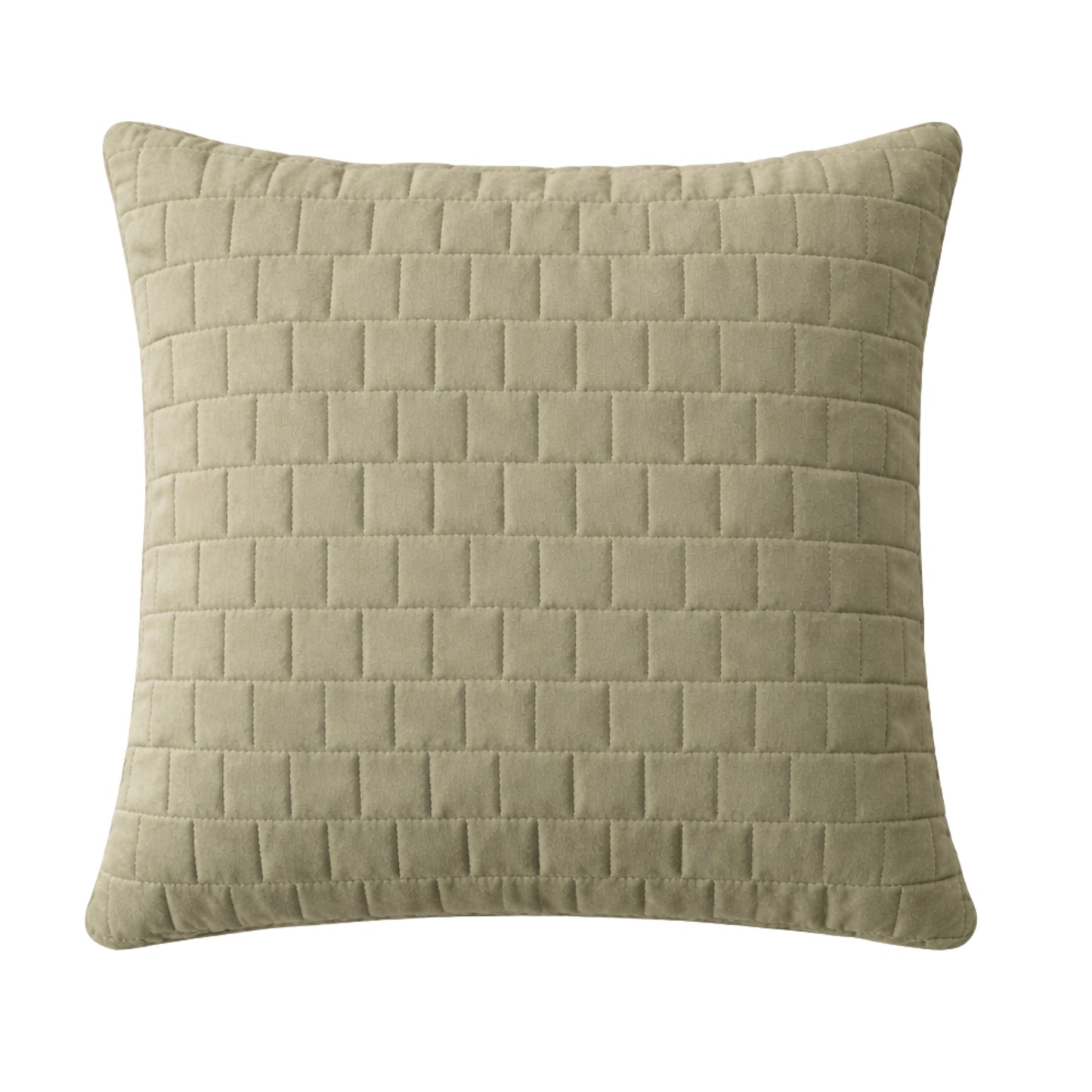 Siroki Bond Microfiber Cushion with Quilted Cover (16x16) – Olive