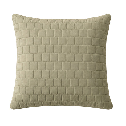 Siroki Bond Microfiber Cushion with Quilted Cover (16x16) – Olive