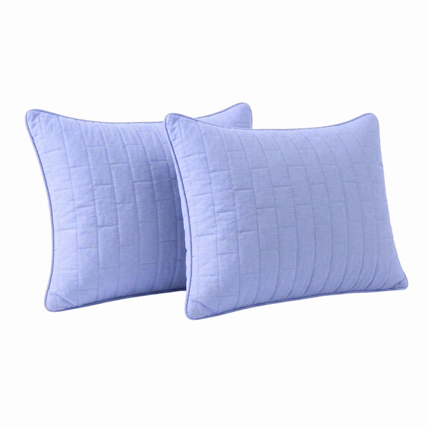 Siroki Bond Solid Single Pipin Quilted Sleeping Pillow (Lavendar)