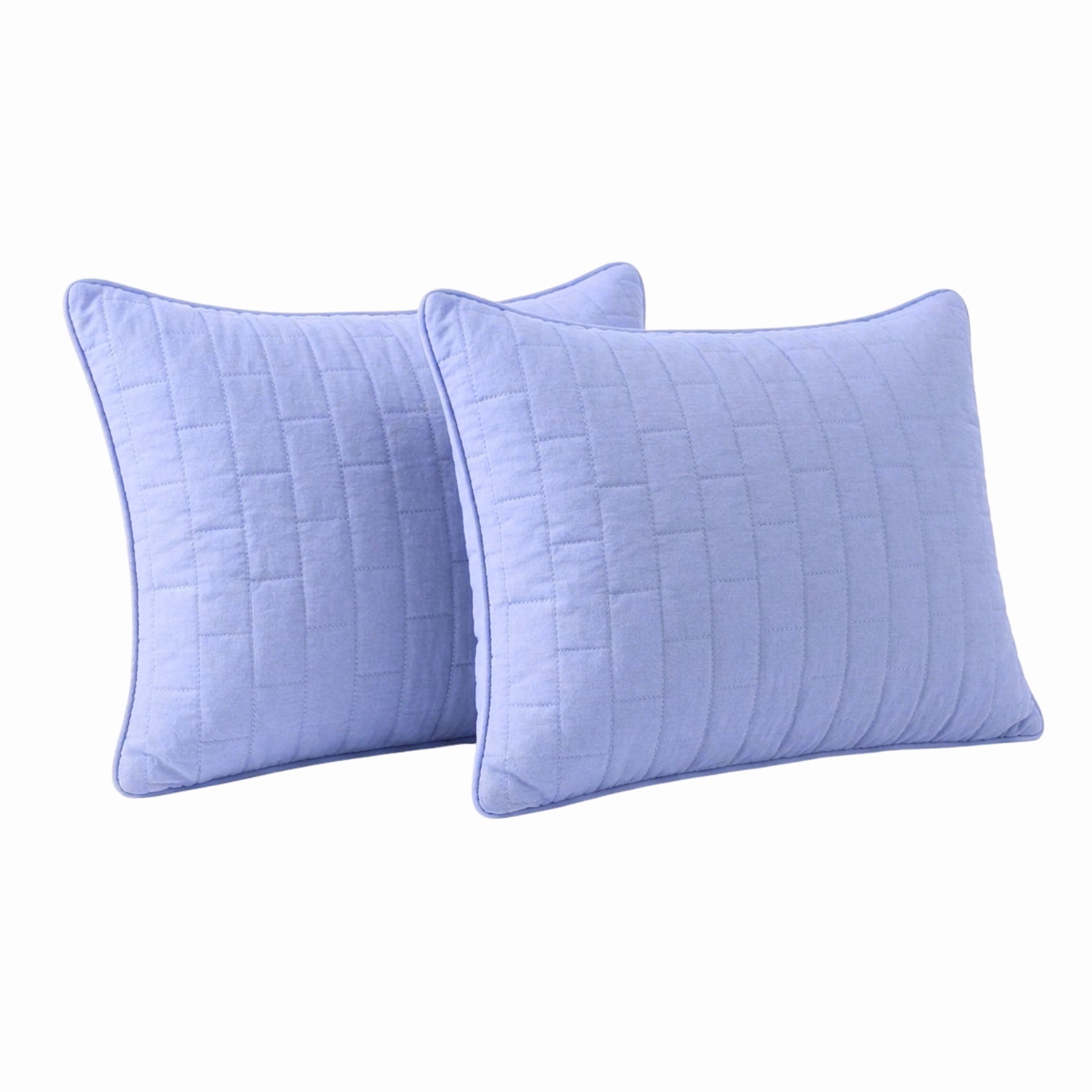 Siroki Bond Solid Single Pipin Quilted Sleeping Pillow (Lavendar)