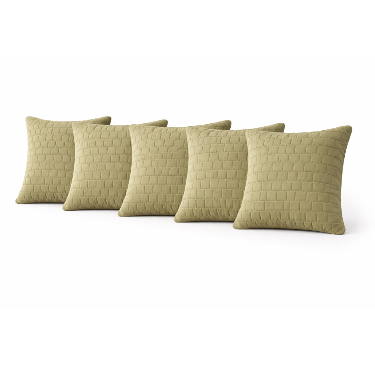 Siroki Bond Microfiber Cushion with Quilted Cover (16x16) – Olive