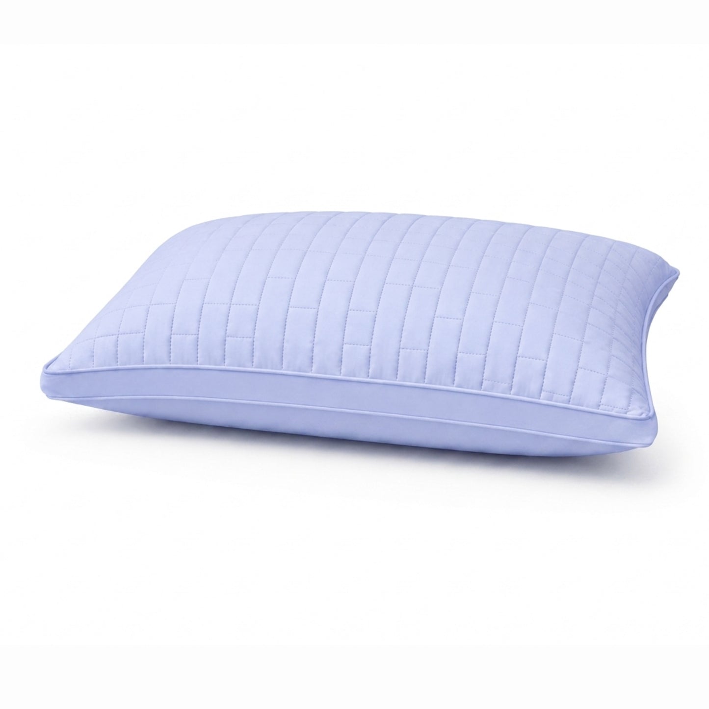 Siroki Bond Solid Double Pipin Quilted Sleeping Pillow (Lavendar)