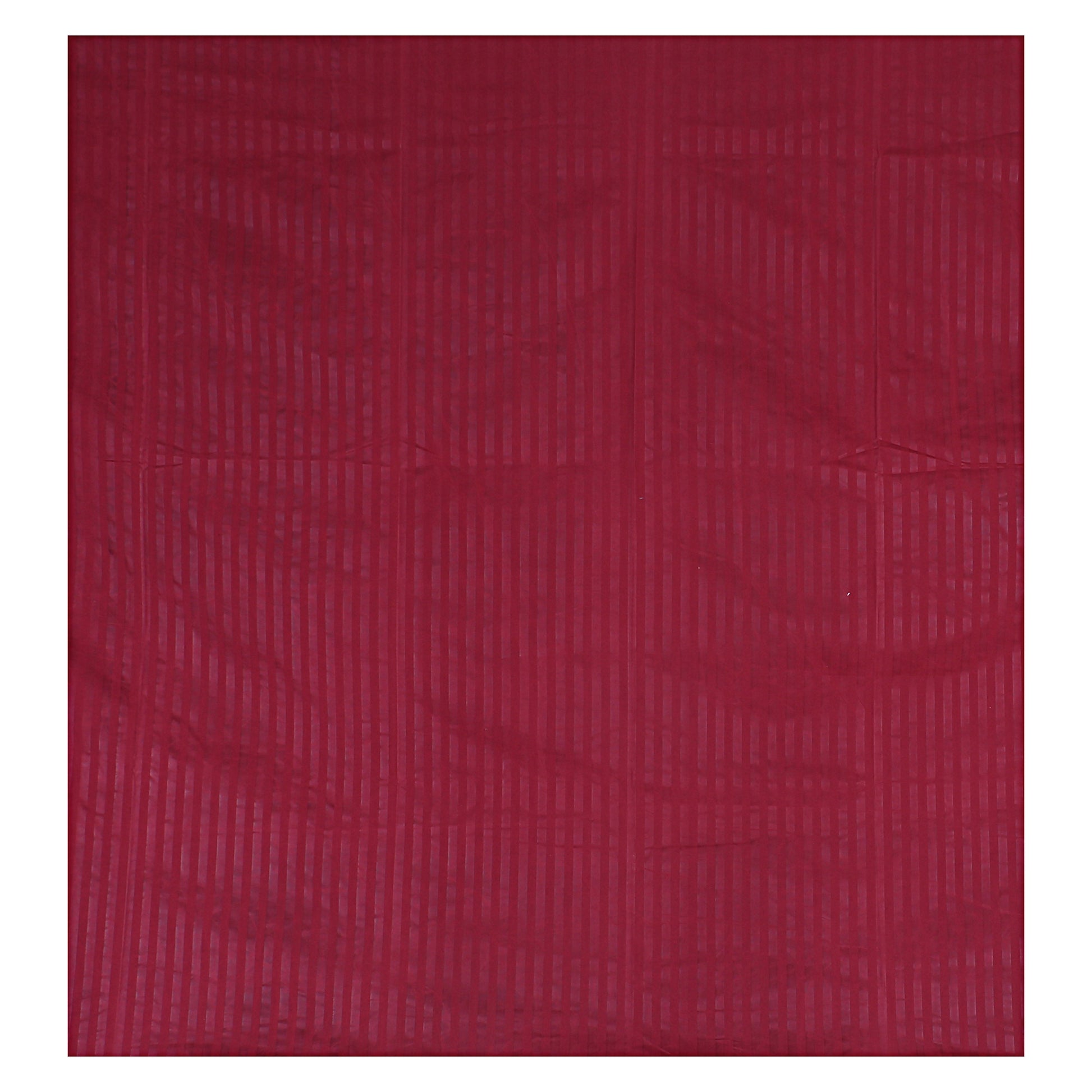 Siroki Bond Red Solid Cotton Double Bedsheet