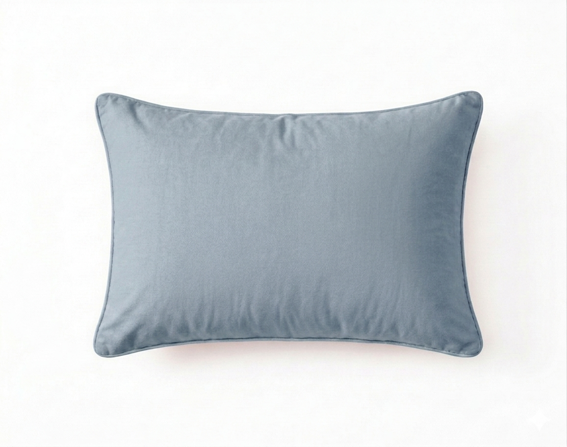 Siroki Bond Microfiber Filling Plain Sleeping Pillow (Grey) (17x27)