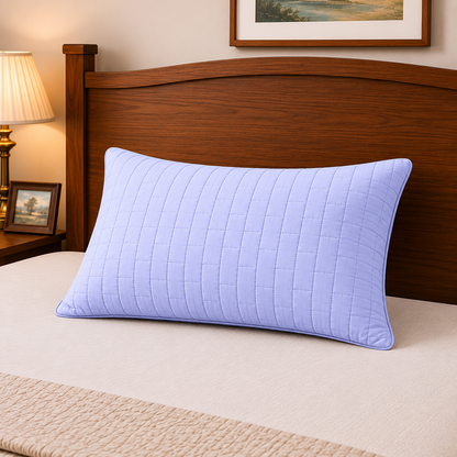 Siroki Bond Solid Quilted Sleeping Pillow Cover (17X27) – Lavendar