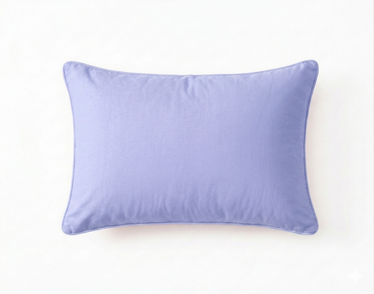 Siroki Bond Microfiber Filling Plain Sleeping Pillow (Lavendar) (16x24)