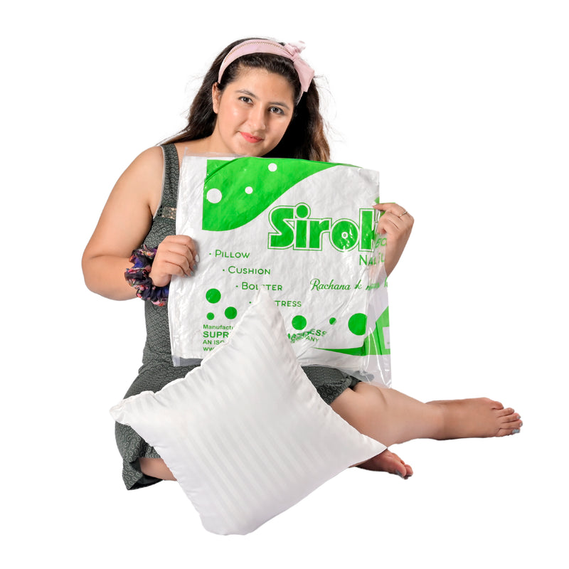 Siroki Bond Satin Strip Micro Fiber Vacuum Packing Cushion