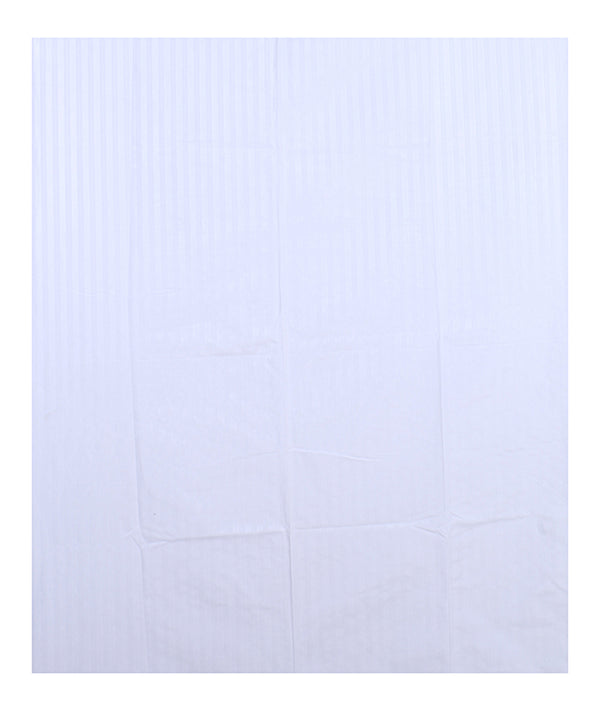 Siroki Bond White Solid Cotton Single Bedsheet