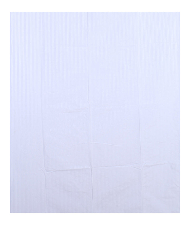 SIROKI BOND White Solid Cotton King Bedsheet