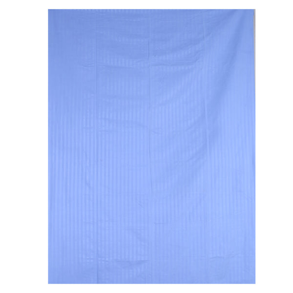 Siroki Bond Sky Blue Solid Cotton Double Bedsheet